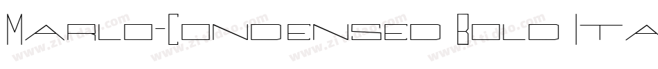 Marlo-Condensed Bold Italic字体转换